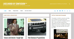 Desktop Screenshot of likelihoodofconfusion.com